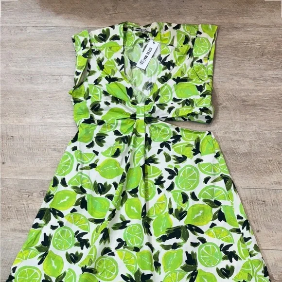 NWT Steve Madden Amanda Cotton Midi Dress Size Large - Picture 4 of 9